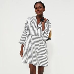 Tuckernuck Navy and White Striped Dress